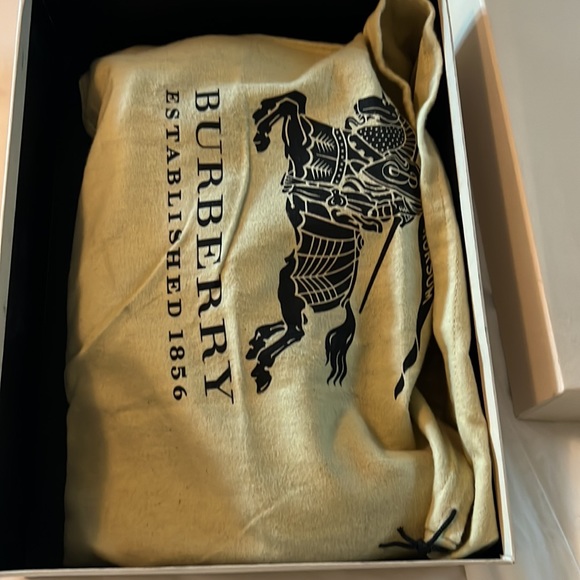 NEW BURBERRY PRORSUM Black suede leather laceup shearling heel booties EU 40 - Picture 8 of 16